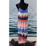 Bisou Bisou EUC‎  Michele Bohbot Womens Maxi Dress Spaghetti Strap Bohemian -12 Photo 1