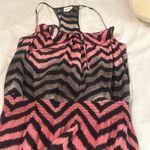 Parker  Maci chevron silk dress Large nwot racerback elastic waist Photo 2