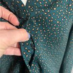 Investments  Teal and Gold Patterned Blouse Photo 3