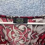 Red Sleeveless Blouse with Gold Chain Print all over Size XL Photo 1