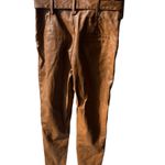 Lucy Paris  Faux Leather Brown Pants Photo 1
