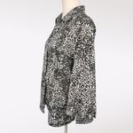 Rebecca Malone  Animal Print Button Down XL 100% Cotton Photo 3
