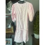 Fanm Mon Leton Embroidered Linen Mini Dress Light Pinkn Womens Size Small Pink Photo 5