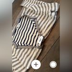 Banana Republic  Striped Metallic Sparkle Button Down Cardigan Size Small Petite Photo 3