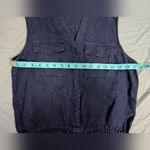 Joie  Linen V Neck Jumper Women's XSmall Navy Photo 4