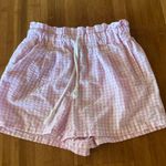 Wild Fable Women’s XS  Shorts Linen Pink Gingham  Photo 0
