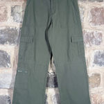 Aeropostale  Utility Cargo Pants Y2K Inspired Mid Rise Relaxed Fit Green XS NWT Photo 0