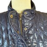 Talbots Petites blue sleeveless mock neck puffy vest women's size SP Photo 5