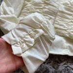 Danielle Guizio  off white top off shoulder size XS C9 Photo 6