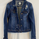 Wax Jean WAX JEANS denim jacket distressed size large Photo 0
