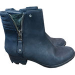 Sorel  Danica Leather Ankle Boots Black Camo Size 6.5 Photo 0