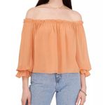 1. State  xRevolve Off-The-Shoulder Peplum Blouse in Toasted Nut Size S, New w/Tag Photo 8