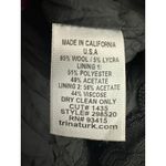 Trina Turk Black Pencil Skirt Knee Length Wool Blend Lightweight Size 0 Photo 2