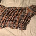 American Eagle Flannel Crop Top Photo 1