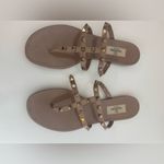 Valentino Garavani Rockstud T-Strap Flat Slide Sandals 39 Photo 2