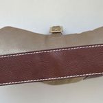 Kate Spade  Vintage Metallic Woven Canvas & Leather Buckle Flap Shoulder Bag Photo 7