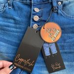 Copper Flash Women High Rise Bermuda Blue Jeans Button Down Size 10 Photo 9