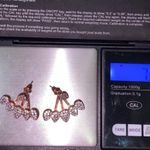 Unsigned Waterdrop Ear Jacket Rhinestones Rose Gold Photo 11