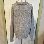 Old Navy Heathered Gray quarter Zip-Up knit Sweater Photo 2