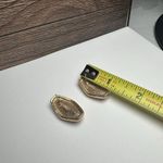 Swavorski Swarovski Crystal Green Gold Tone Stud Pierced Earrings (Swan Marked) Photo 7