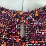 ZARA  Tweed peplum Top, purple multi.  Short Sleeved. Women’s Size XS Photo 9