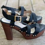 Kayleen Queen Spiral Strap Sandal Black Size 7.5 Photo 0