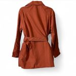 Entro Faux Suede‎ Double Breasted Trench Coat Photo 3