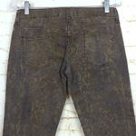 Just Cavalli  Jeans Y2K Women 29 Brown Baroque Paisley Print Stretch Skinny Italy Photo 12