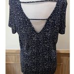 Madison Pullover Top ~ Cut Out V Back ~ Size Medium ~ Blue Photo 3