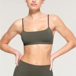 SKIMS  Cotton‎ Jersey Scoop Neck Wireless Comfort Bralette In Juniper Size XXS Photo 0