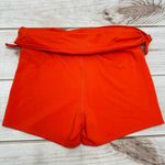 Anthropologie Pure + Good Orange Ruched Side Waistband Swim Shorts Size Small Photo 1