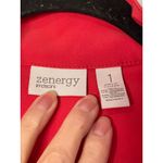 Chico's  Red Short Sleeve Zip Front Utility Dress Size 1 Photo 8