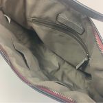 Adrienne Vittadini Burgundy and light gray combo satchel / cross bag Photo 7