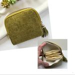 Travel Jewelry Case, Velvet, 5 Separate Compartments Apple Green ~NEW~ Photo 1