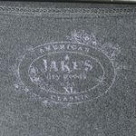 Jakes Rhinestone Heart Wings Long Sleeve Shirt Womens XL Black Y2K Graphic Photo 7