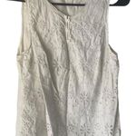 Hollister Y2k Size Small White Eyelet Babydoll Floral Cottagecore Feminine Top Photo 0