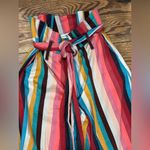 Anthropologie Colorful Striped Wide Leg Pants Red Size 4 Photo 4
