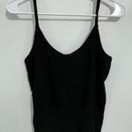Jones New York Y2K Tank Top Medium Black Lace Stretch Knit Cropped Office Siren Photo 0