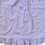 Dreams Co Purple Lavender Retro Embroidered Floral Kidcore Ruffle Lace Top Size L Photo 1