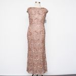 Alex Evenings  Long Embroidered Lace Cap Sleeve Gown Photo 1