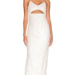 Alice + Olivia NEW NWT Valli Cutout Sequin Cami Dress Maxi White size 2 Photo 10