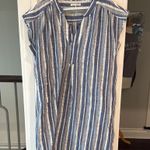 Stitchdrop Blue & White Striped Dress Photo 0