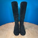 Johnston & Murphy  Black Suede Knee High Wedge Heeled Boots Zipper Women’s Size 9 Photo 1