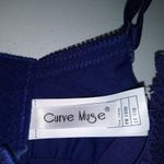 Curve Muse Navy Blue Lace Bra Size 46D Photo 2