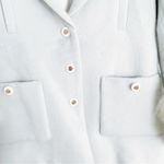 Japanese Kawaii Gyaru Fuzzy Pastel Blue Winter Fur Buttoned Blazer Jacket Coat Size XS Photo 7