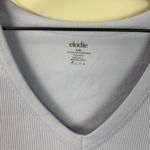 Elodie Fitted Stretch Short Sleeve V-Neck Lavender Top | Size L-XL Photo 1