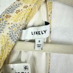 Likely Lucy Dress Size 8 NEW Green Tea Multi Lined Cut Out Hem Slit Georgette Photo 9