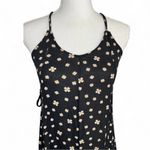 Free People Black Floral jumpsuit Wideleg boho sleeveless cottagecore feminine Photo 2