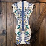 BCBG MAXAZRIA Ellena Luxe Floral Jacquard Tiger Lily Dress Size XS Photo 1