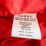 NEW Rhode Pia Organic Cotton Puff Half Sleeve Ruffle Mini Party Dress Chili Red  Photo 2